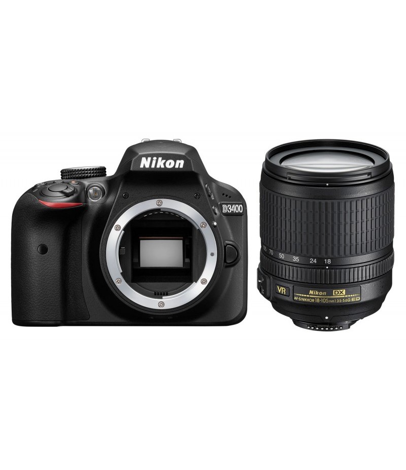 Nikon D3400 Body + AF-S 18-105mm VR